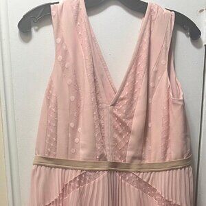 Powder pink dress new as is BCBGMAXAZRIA Size 12